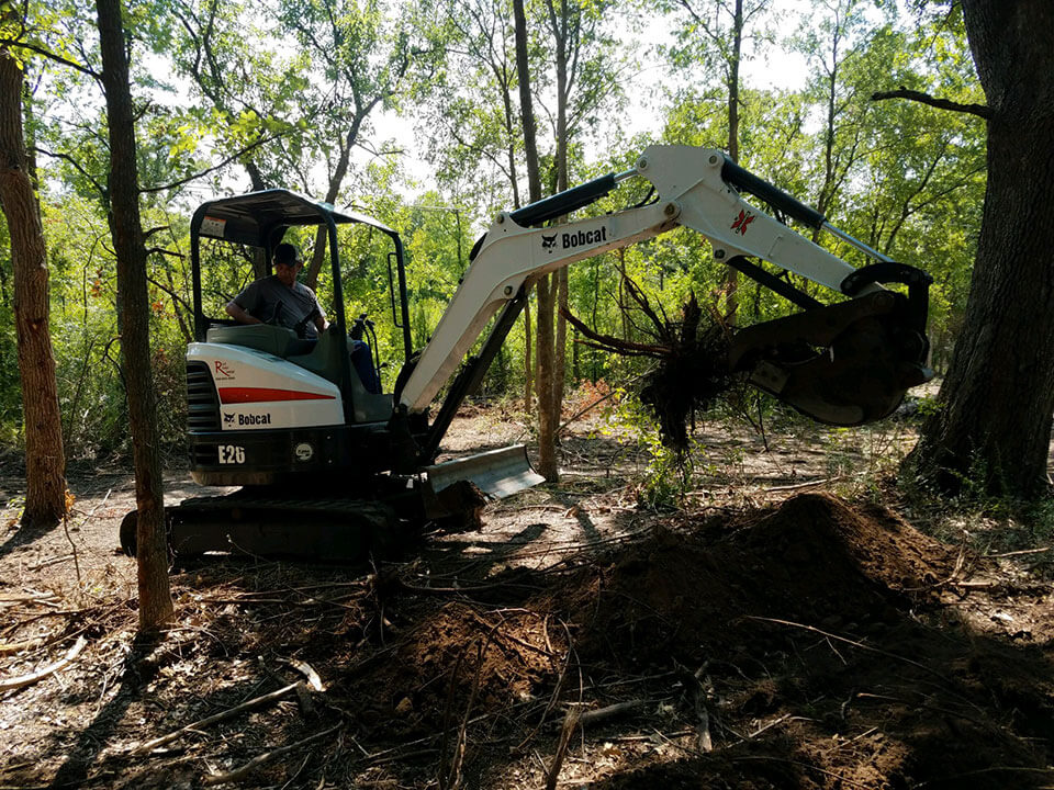 Bobcat Work, Brush Removal - Denton County